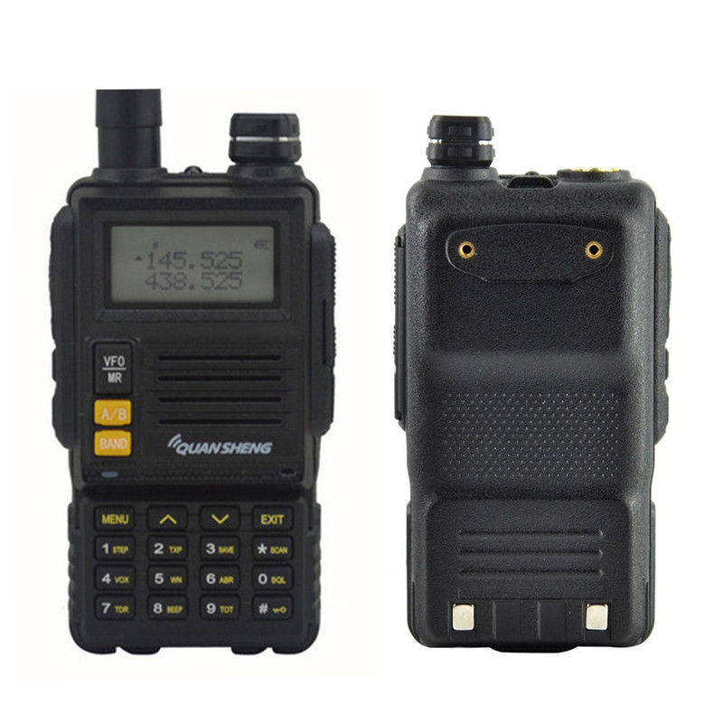 New LCD Screen Two way Radio Walkie Talkie QUANSHENG TG-45UV Dual Band 6W 128CH